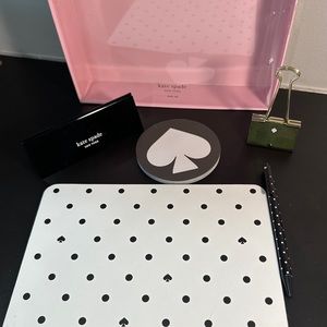 Kate Spade Office Desk Accessories Set Black and White NWOT